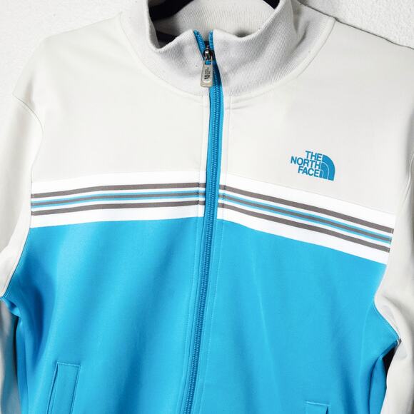 The North Face Jacket Sporty Retro Athleisure Size Medium Colorblock Track Style - Picture 3 of 8